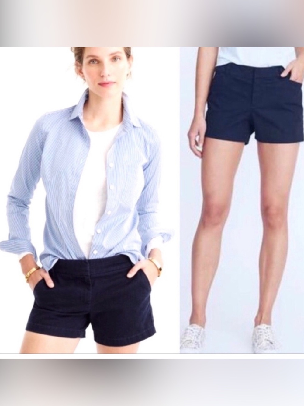 J. Crew Navy broken in Chino Shorts